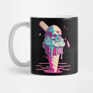 Ice Cream Cone Dessert Sugar Skull Mug